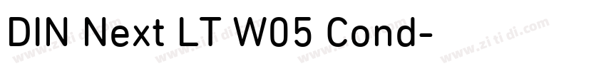 DIN Next LT W05 Cond字体转换